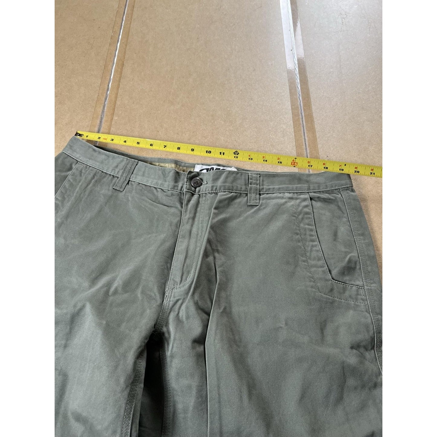 Mountain Khakis Pants Mens 40x34 Green Khakis Cotton Canvas Straight Workwear