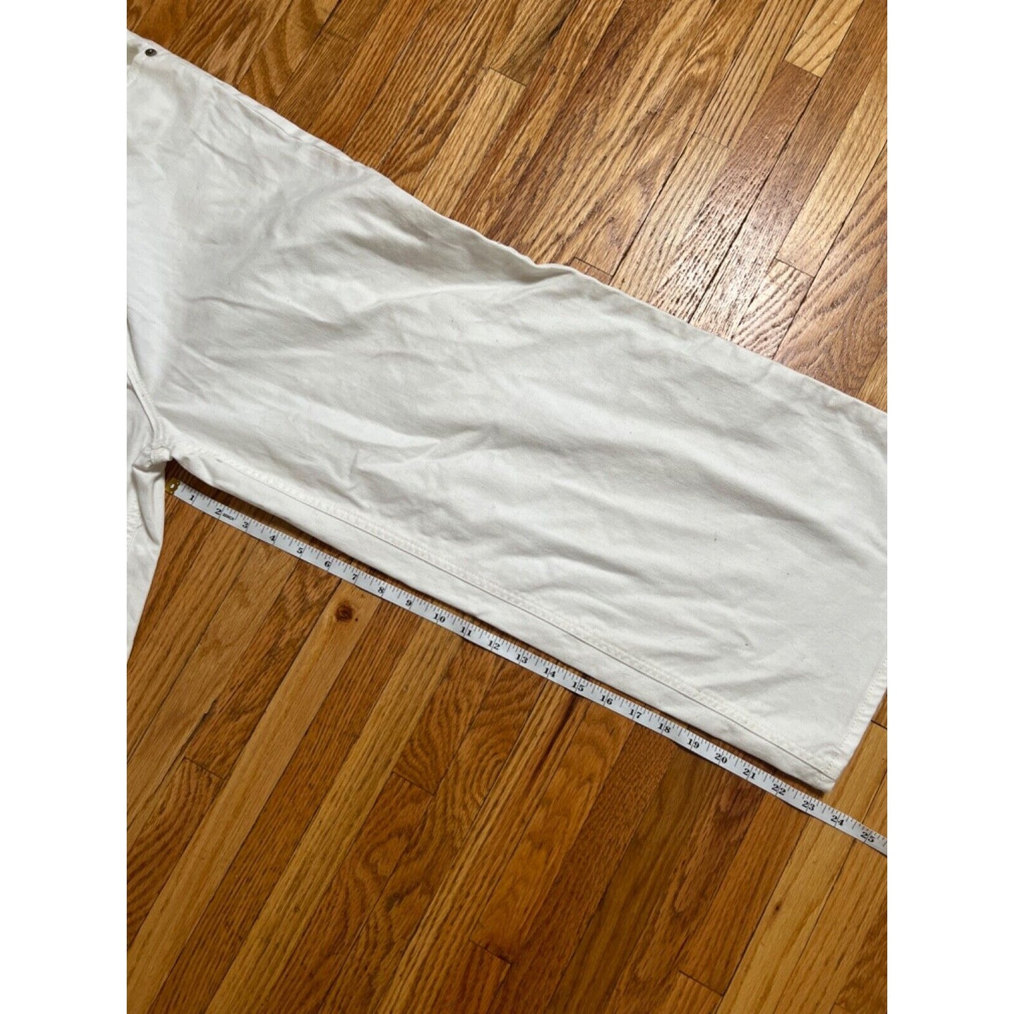 J.Crew Essential Wide Rayne Leg Pants Size 31 Pockets White