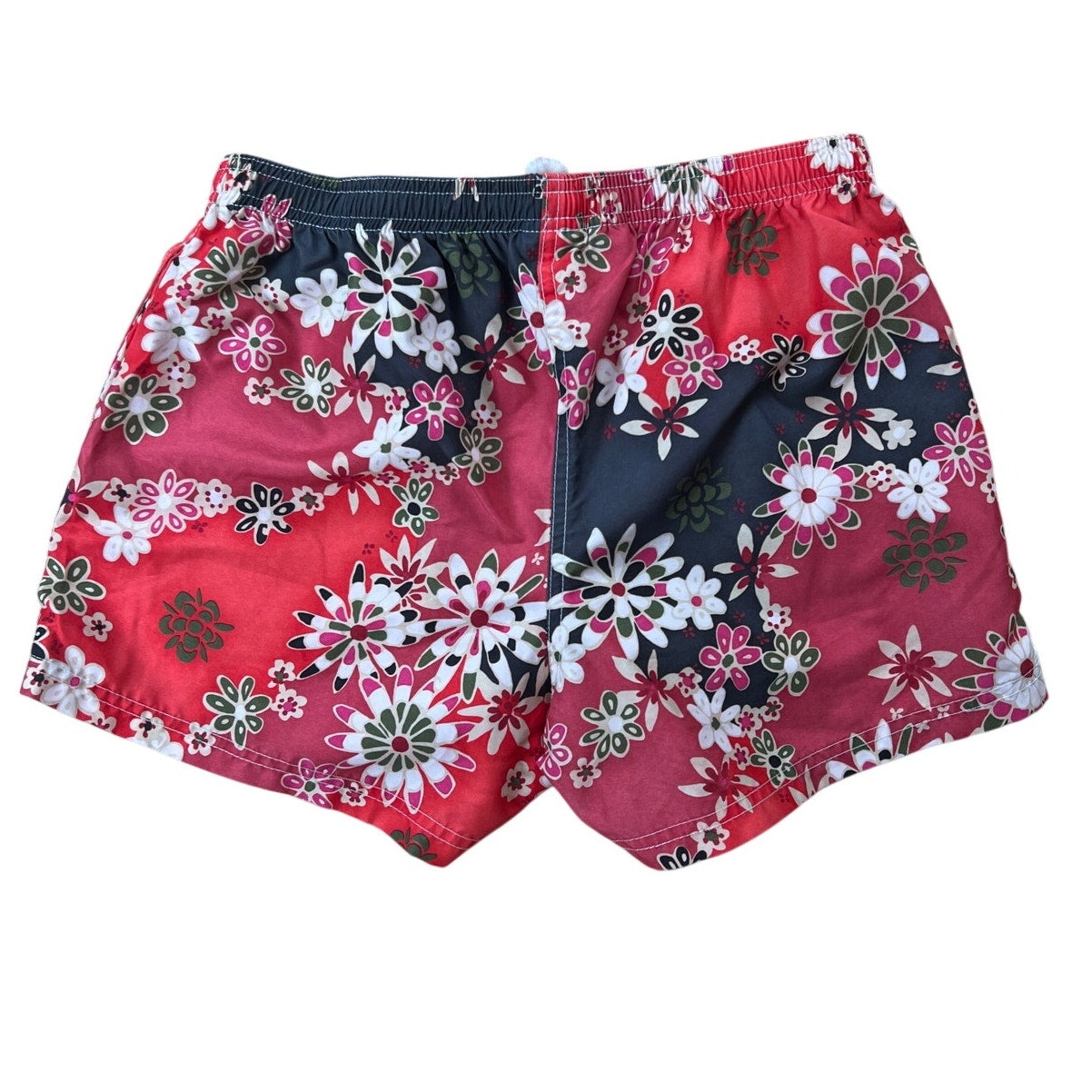Kavu Red Floral Swim Activewear Shorts Women Size S
