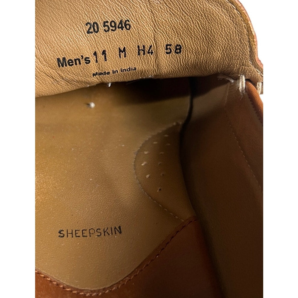 Johnston & Murphy Men’s Cresswell Woven Sheep-leather Brown Loafer Size 11