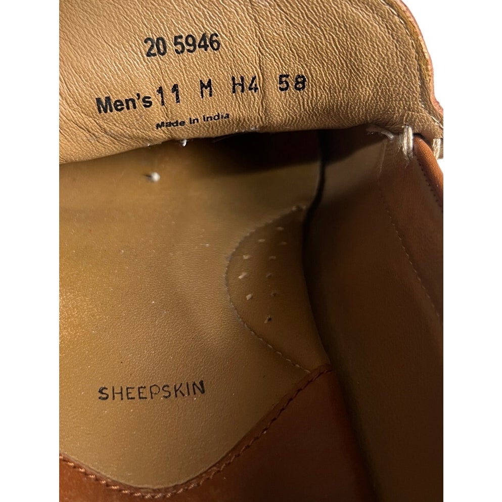 Johnston & Murphy Men’s Cresswell Woven Sheep-leather Brown Loafer Size 11