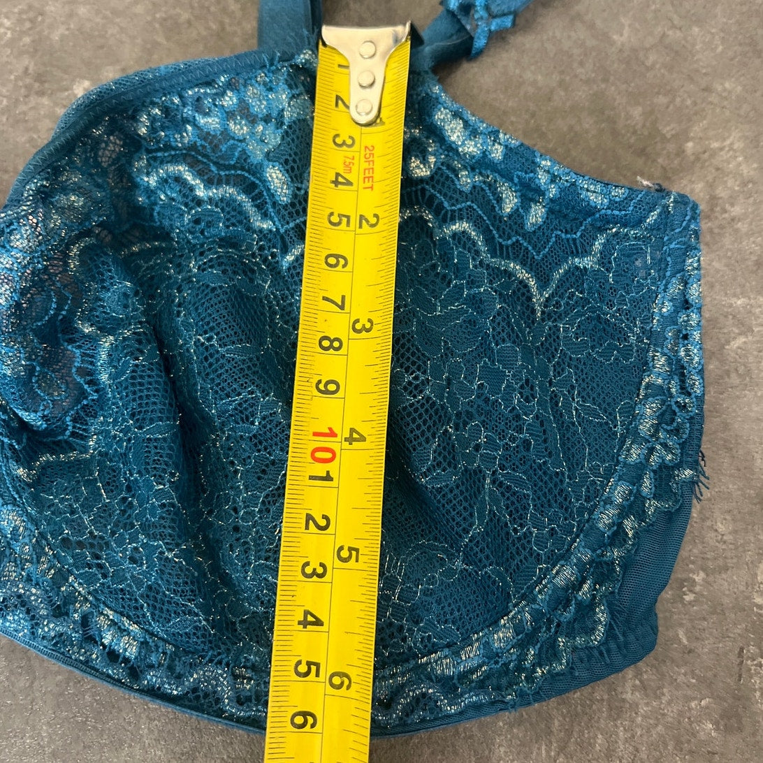 Victoria Secret Push Up 38DD Blue Wicked Unlined Balconette