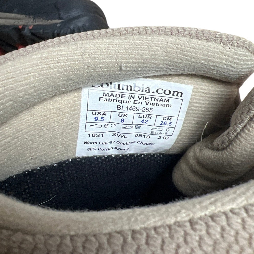 Columbia Size 9.5 Boots Bugaboot Omni Heat 200grm Tan Lace Up Boots Women's