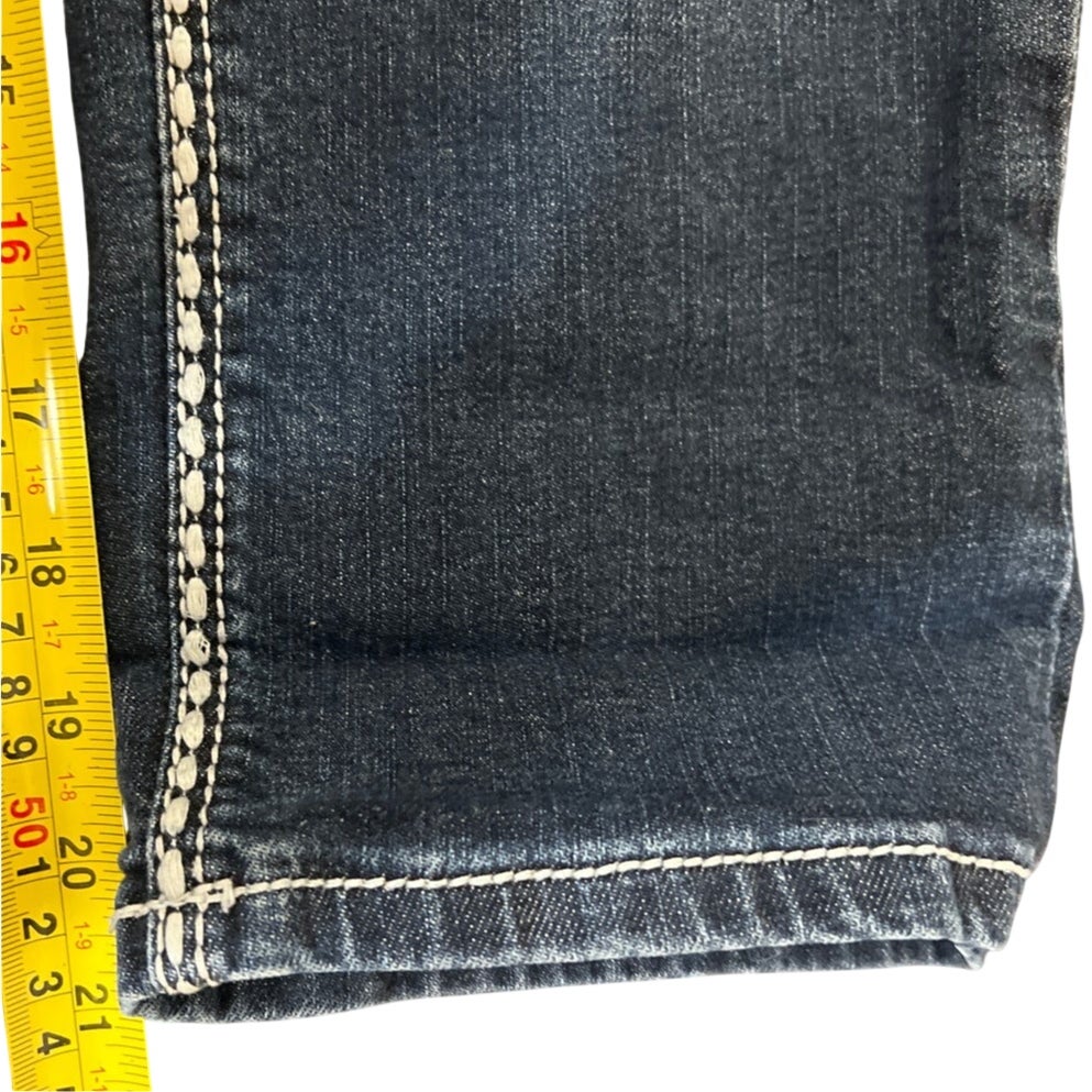 L.A. Idol USA Embellished Large Stitch Jeans Size 7 Women's
