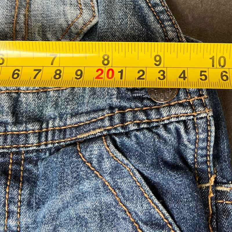 Vintage OshKosh Flannel Lined Denim Overalls 12M