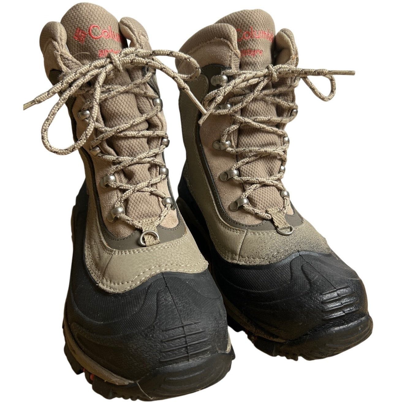 Columbia Size 9.5 Boots Bugaboot Omni Heat 200grm Tan Lace Up Boots Women's