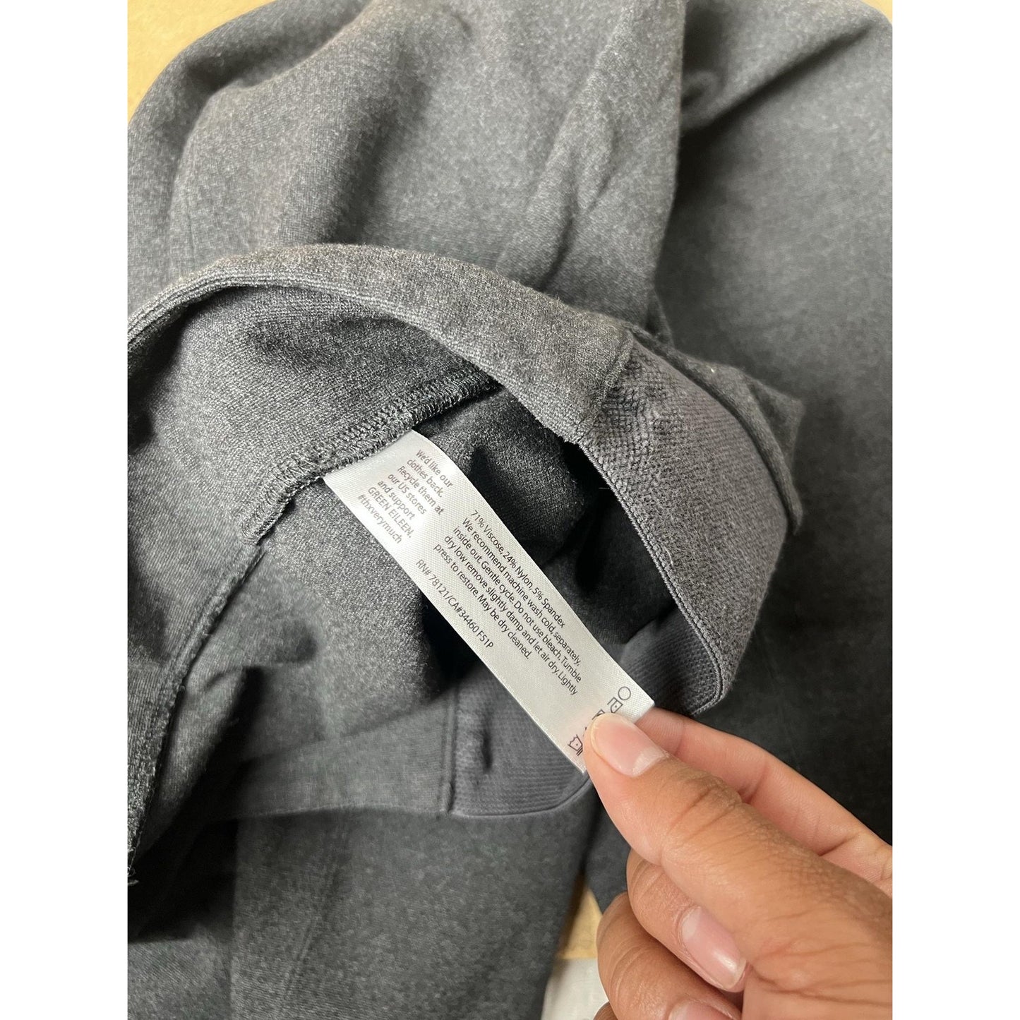 Eileen Fisher Pants Womens XL Gray Jogger Pull On Elastic Waist Jersey
