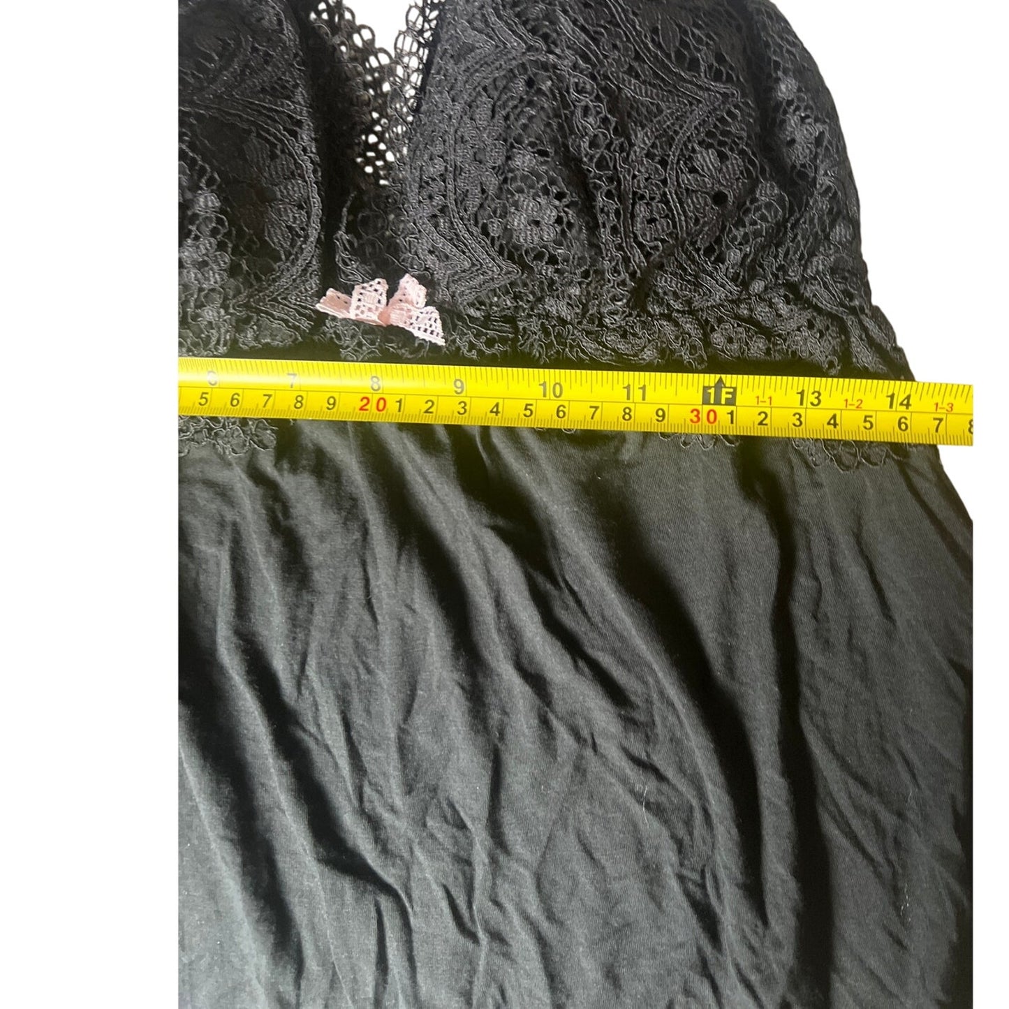 Victoria Secret Black Babydoll Dress Adjustable Large
