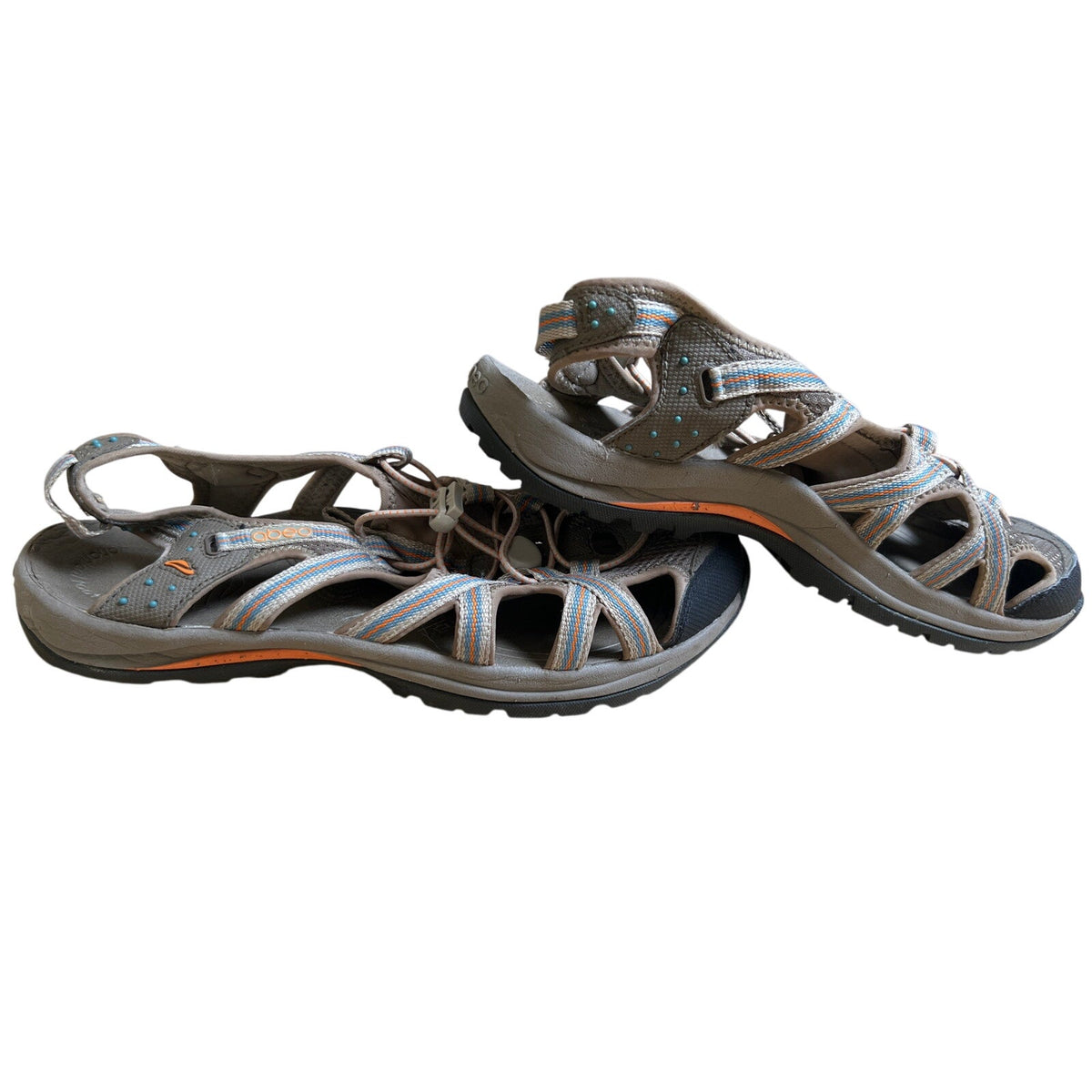 Abeo Gray and Orange  Sandals W 12 1/2