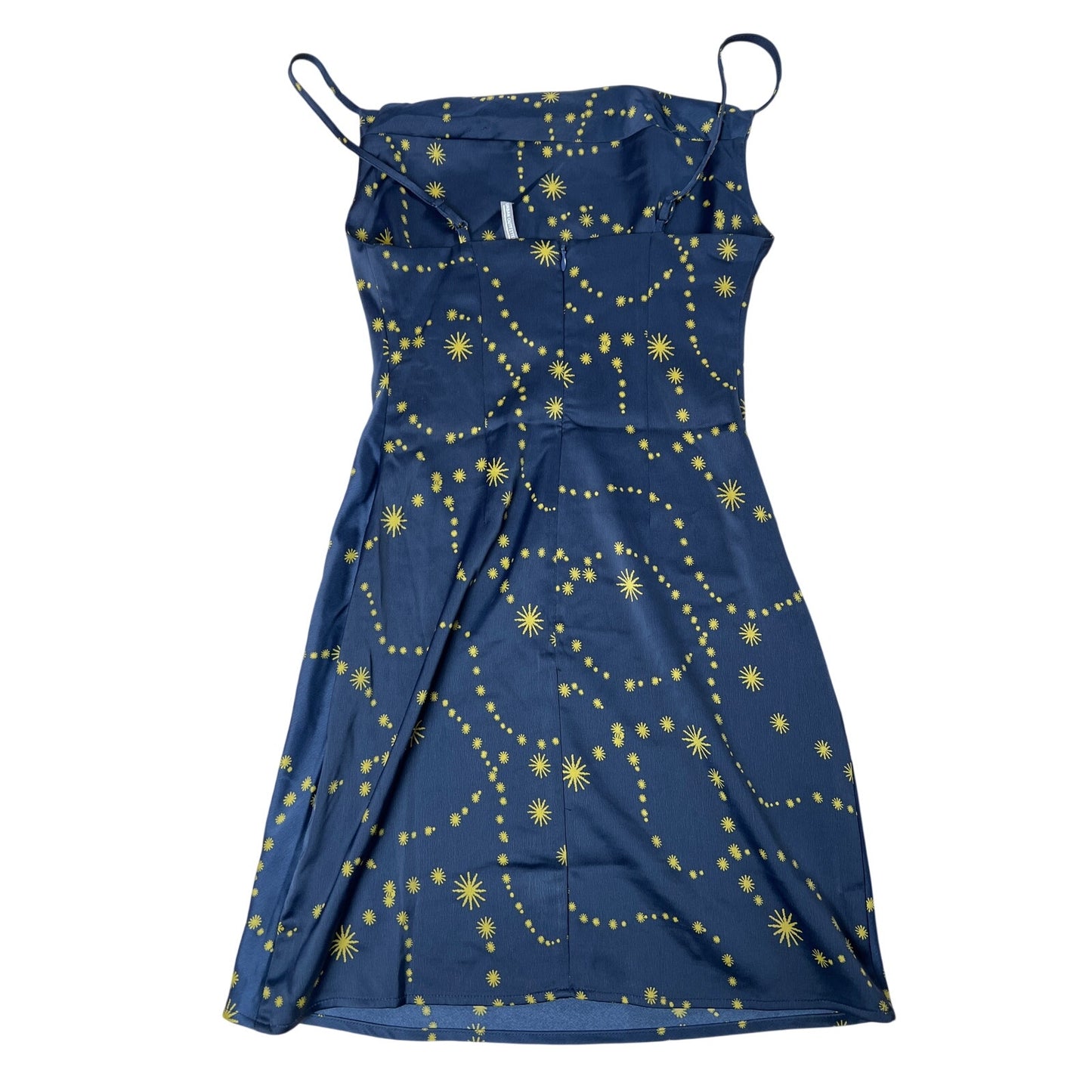 Urban Outfitters Navy & Gold Mallory Celestial Slip Dress Size XS
