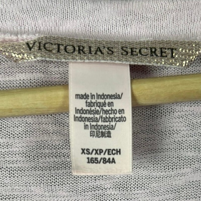 Victoria Secret Size XS Women’s Top Long Sleeve Love Spellout Pink