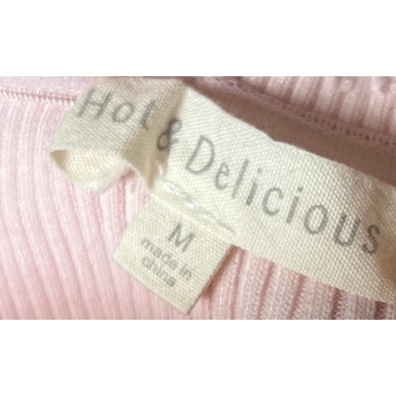 Hot & Delicious Expendable Pink Shoulder Dress Size Medium