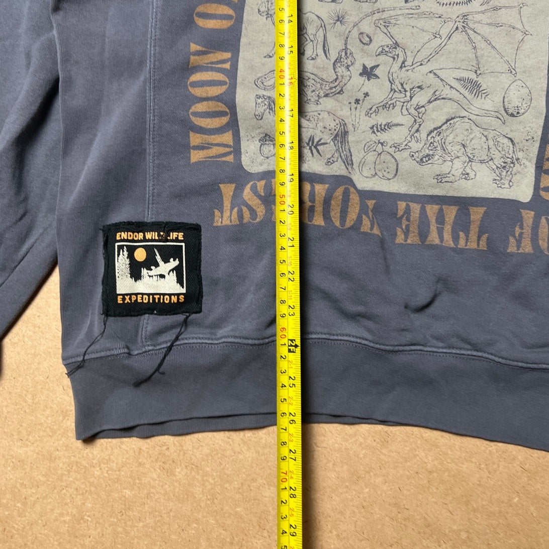 Star Wars Endor Wildlife Expeditions Pullover Crew Sweatshirt Mens Size M