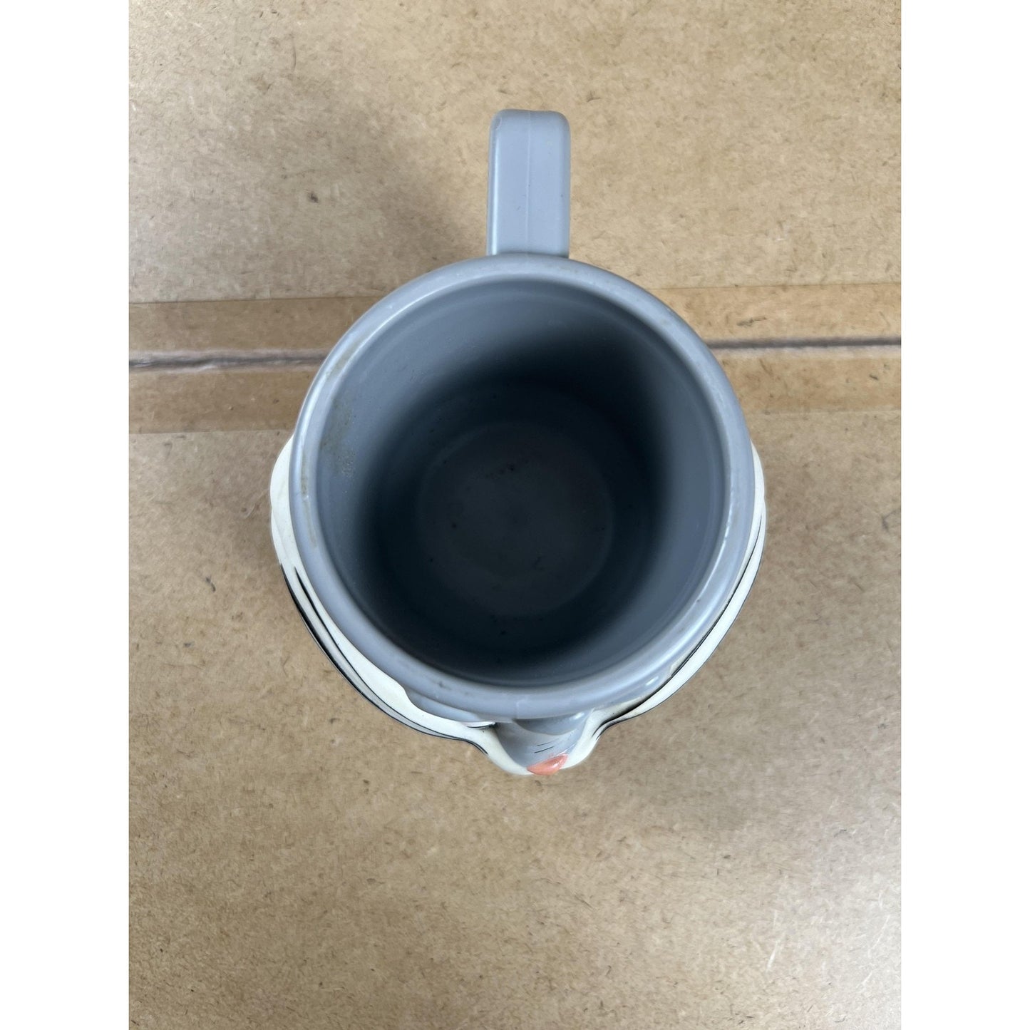 McDonald's Bugs Bunny Character Mug Gray 1992 Promotional Partners Made In China