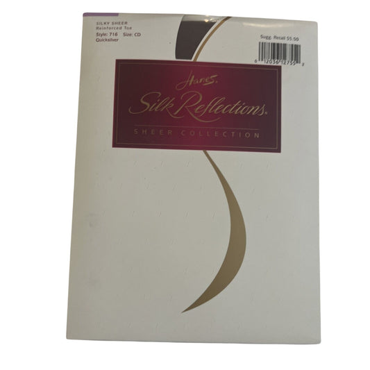 NEW Hanes Silk Reflections Silky Sheer 716 Reinforced size CD Quicksilver