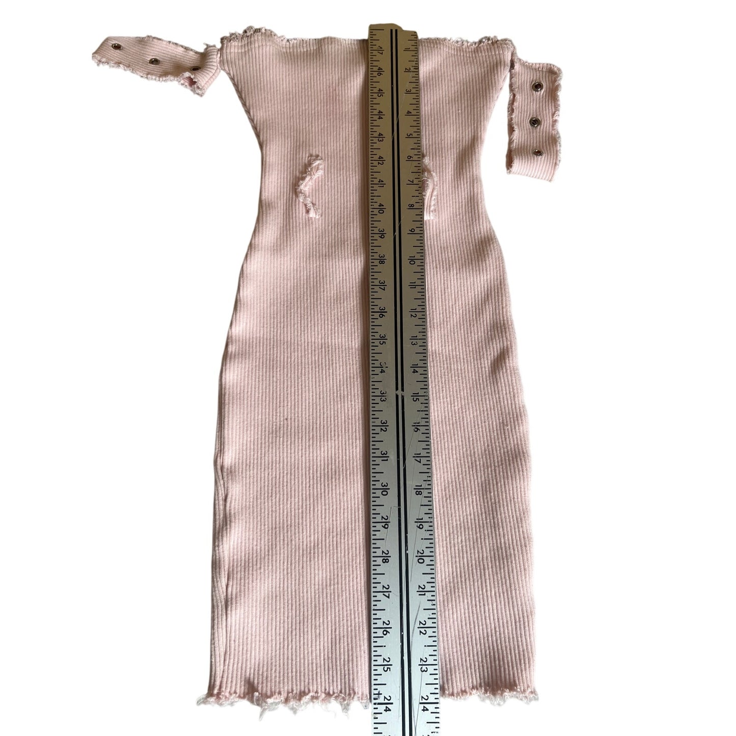 Hot & Delicious Expendable Pink Shoulder Dress Size Medium