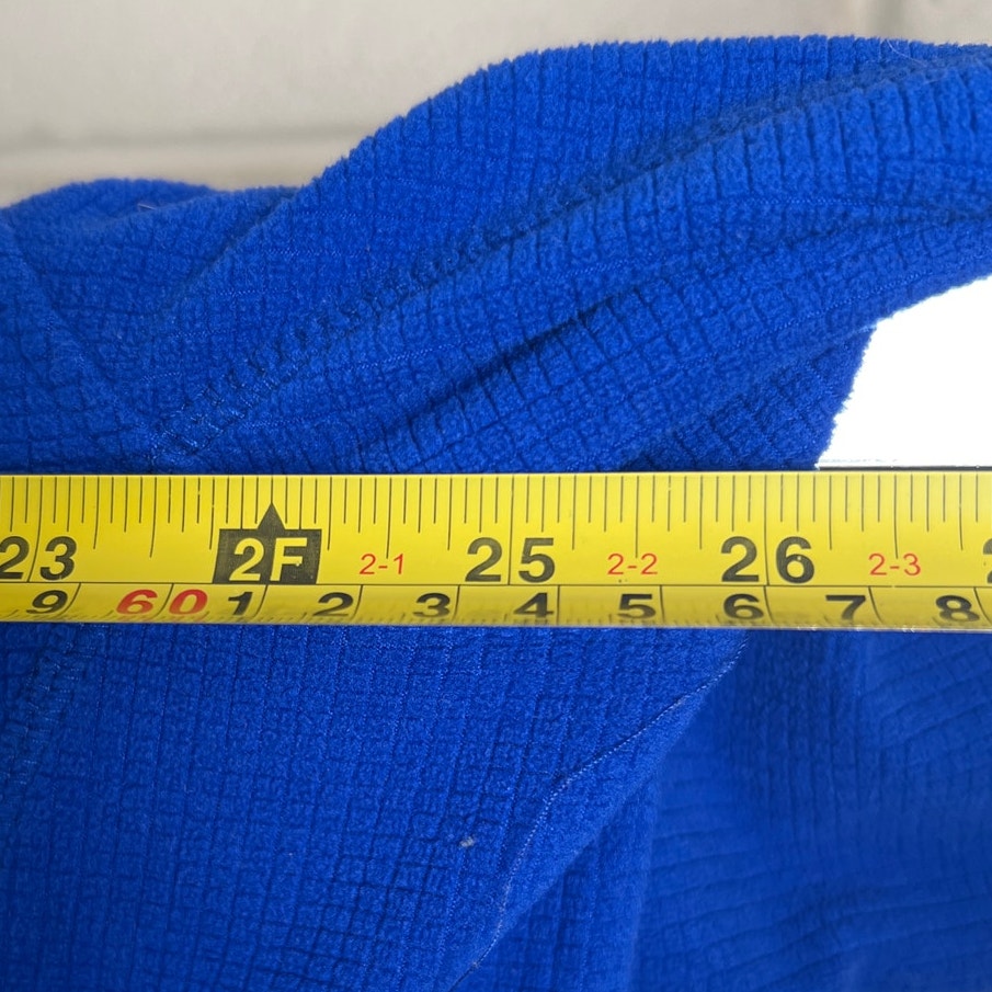 Orvis Trout Bum 2XL Fleece Waffle Full Zip Blue