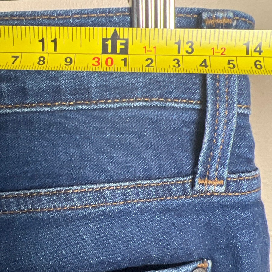 James Jeans Twiggy 28 Skinny Jeans Blue Dry Aged Denim Mid Rise