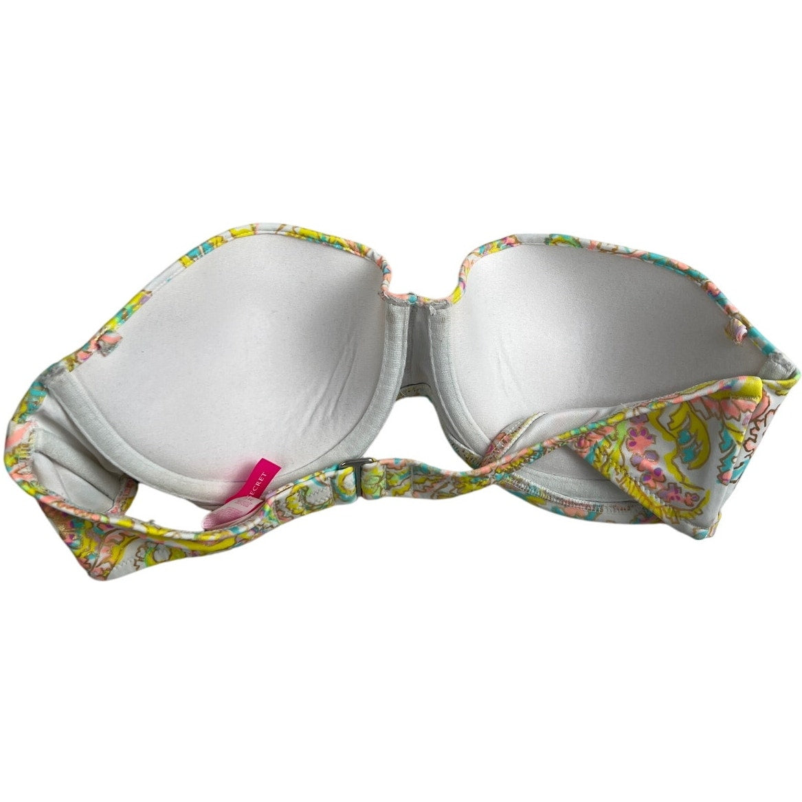 Victoria's Secret 34C Flirt Bandeau Bikini Top Strapless Yellow