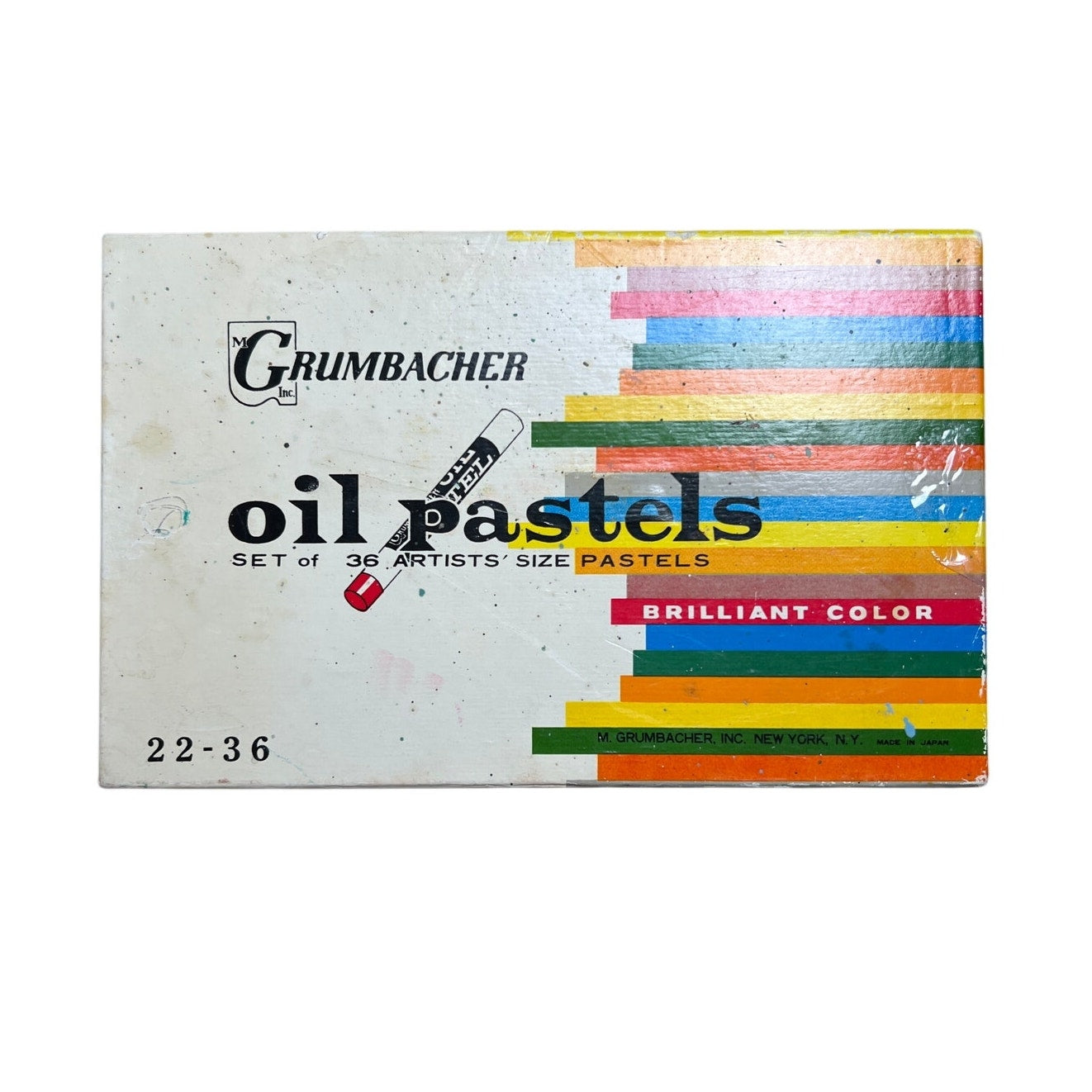 Vintage Grumbacher (36) Artist Oil Pastels With A Few Missing Sticks