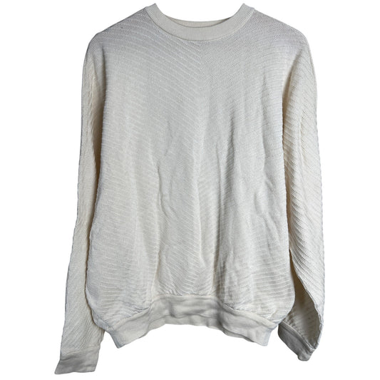 Vintage St.Croix Shop Large White Crewneck Textured