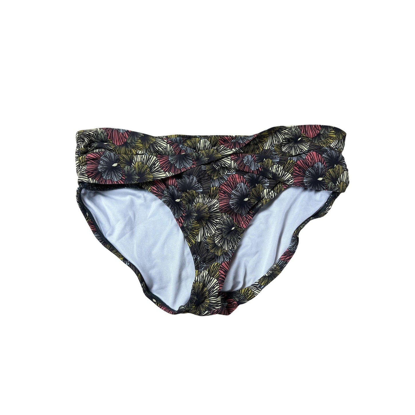 Bottom Womens 34 Multicolor Hipster Lined Elastic Waist Stretch Floral