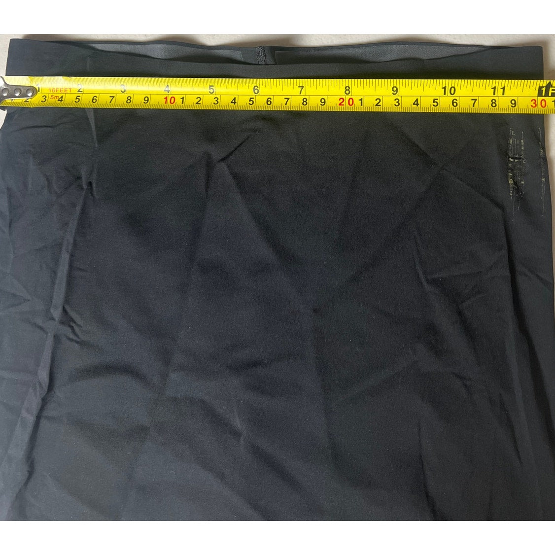 Spandex Women Compression Black Shorts *Dimensions in Picture*