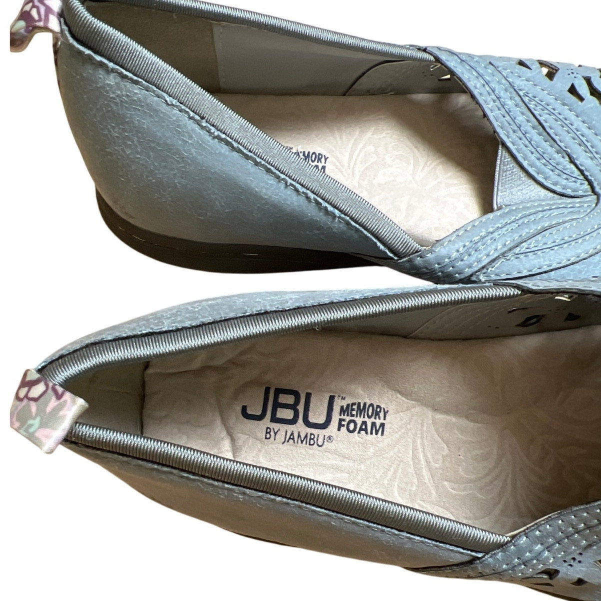 JBU by Jambu light denim blue Pecan All Terra Traction Slip-On Flat Size W 8.5