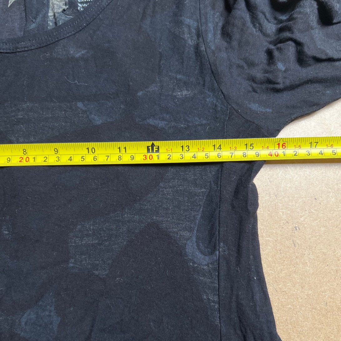 Black Label Black Marble Long Dress Women Size XS