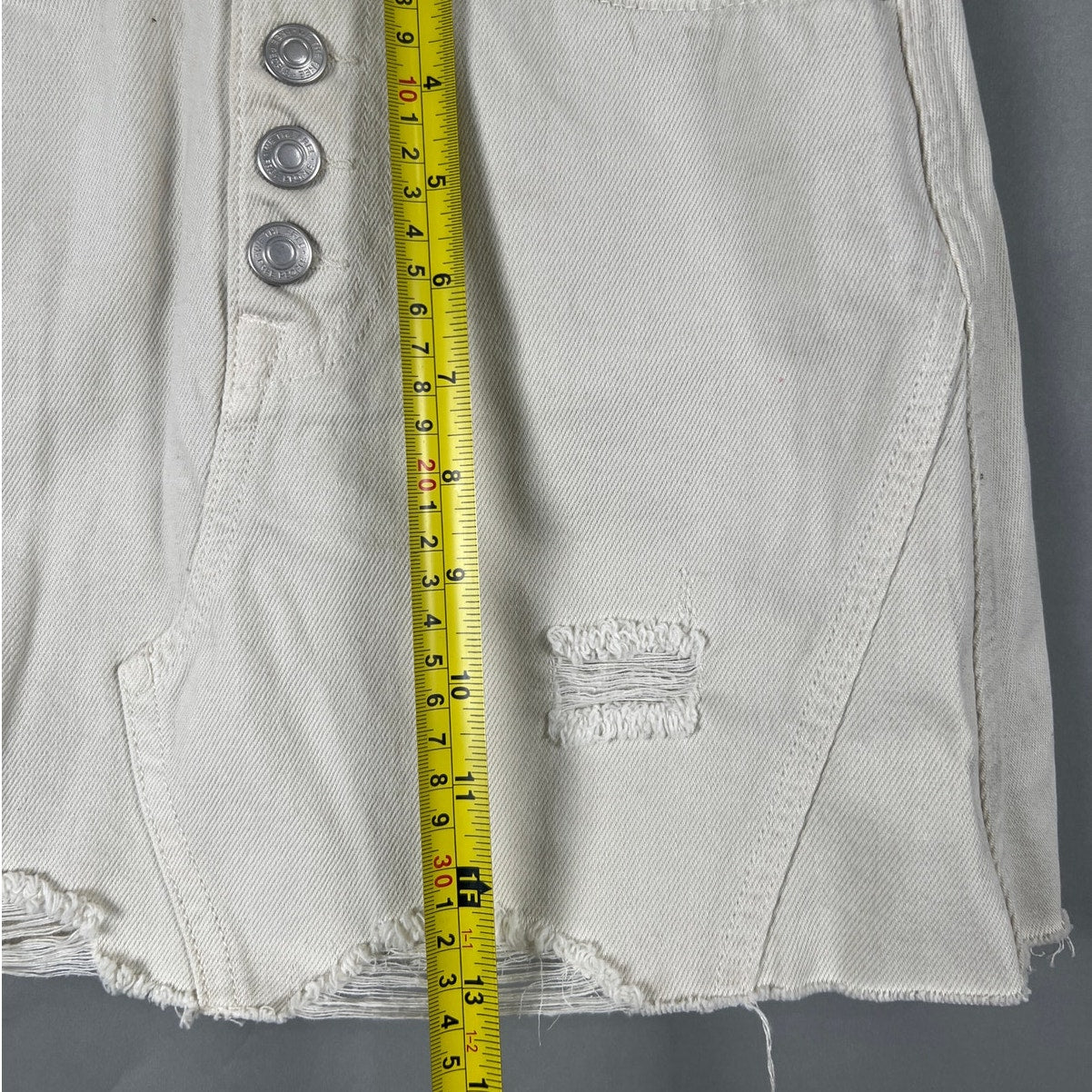 Free People We The People Size 25 100% Cotton White Skirt