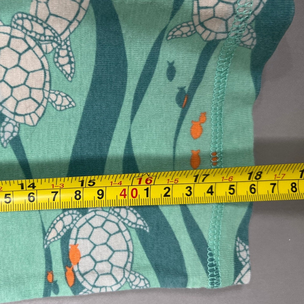 Tea Collection Boys Green Turtle Pajama Set Size 8