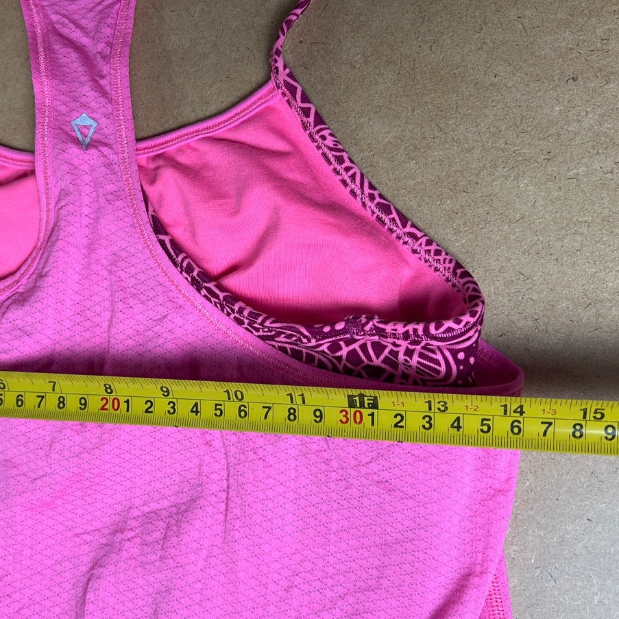 Ivivva by Lululemon Girls Magenta Pink Double Dutch Tank Top Size 12