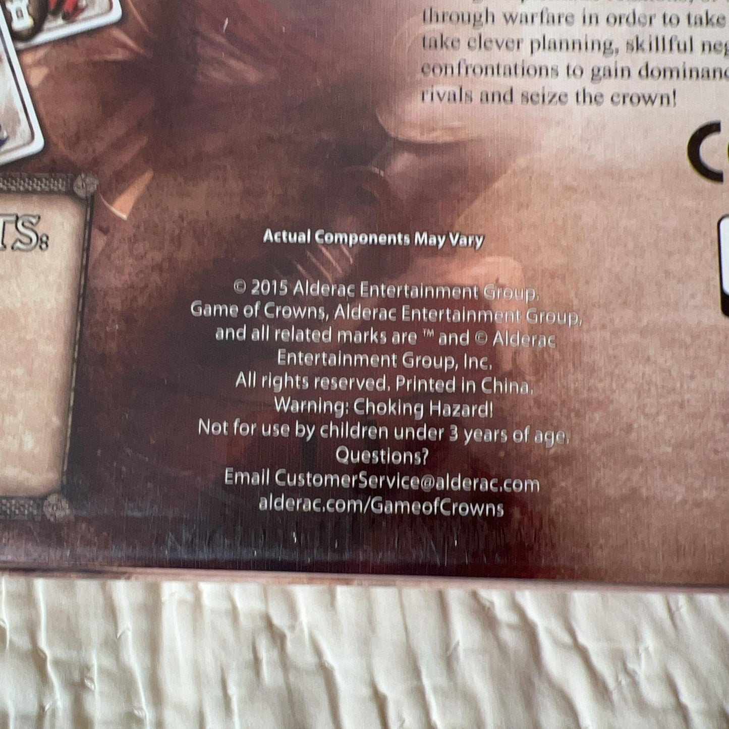 Alderac Entertainment Group Game Of Crowns Strategy Board Game 4-9 Players New