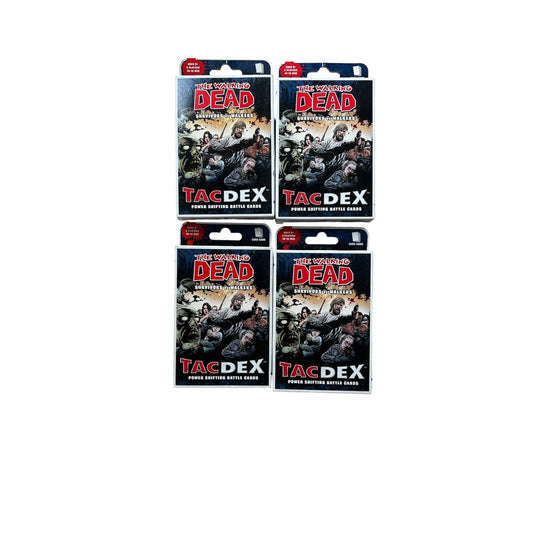 USAopoly The Walking Dead TacDex Card Game Lot 4 Survivors Vs Walkers 2014 8+