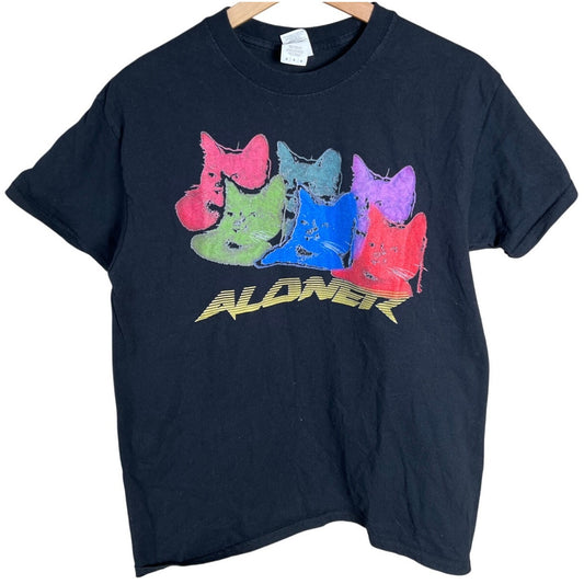 Aloner Multicolor Cat Graphic Unisex Gildan Medium