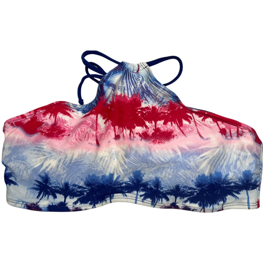 Malibu Dream Girl Bandeau Bikini Top Women's Adjustable Strap Size Large L