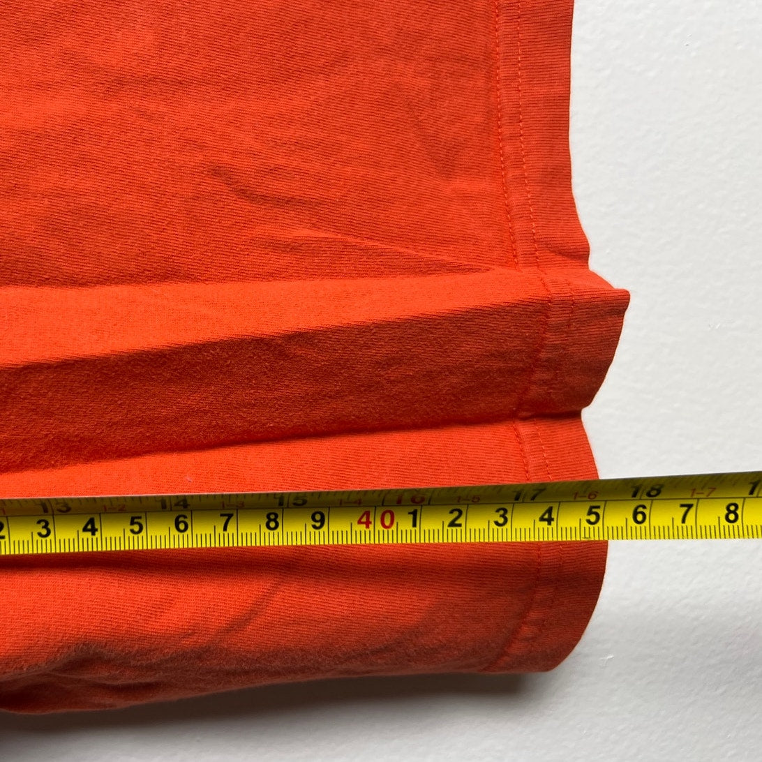 Mini Boden Orange T-shirt With Electric Eel Appliqué Design Youth 5-6