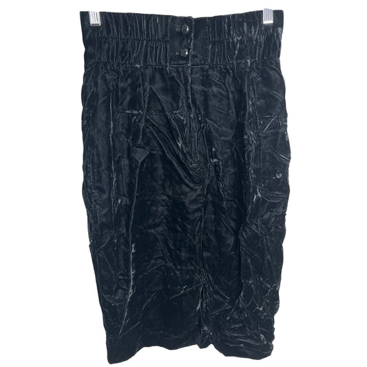 A.C. Sport Size 12 Black Velvet Long Women Skirt