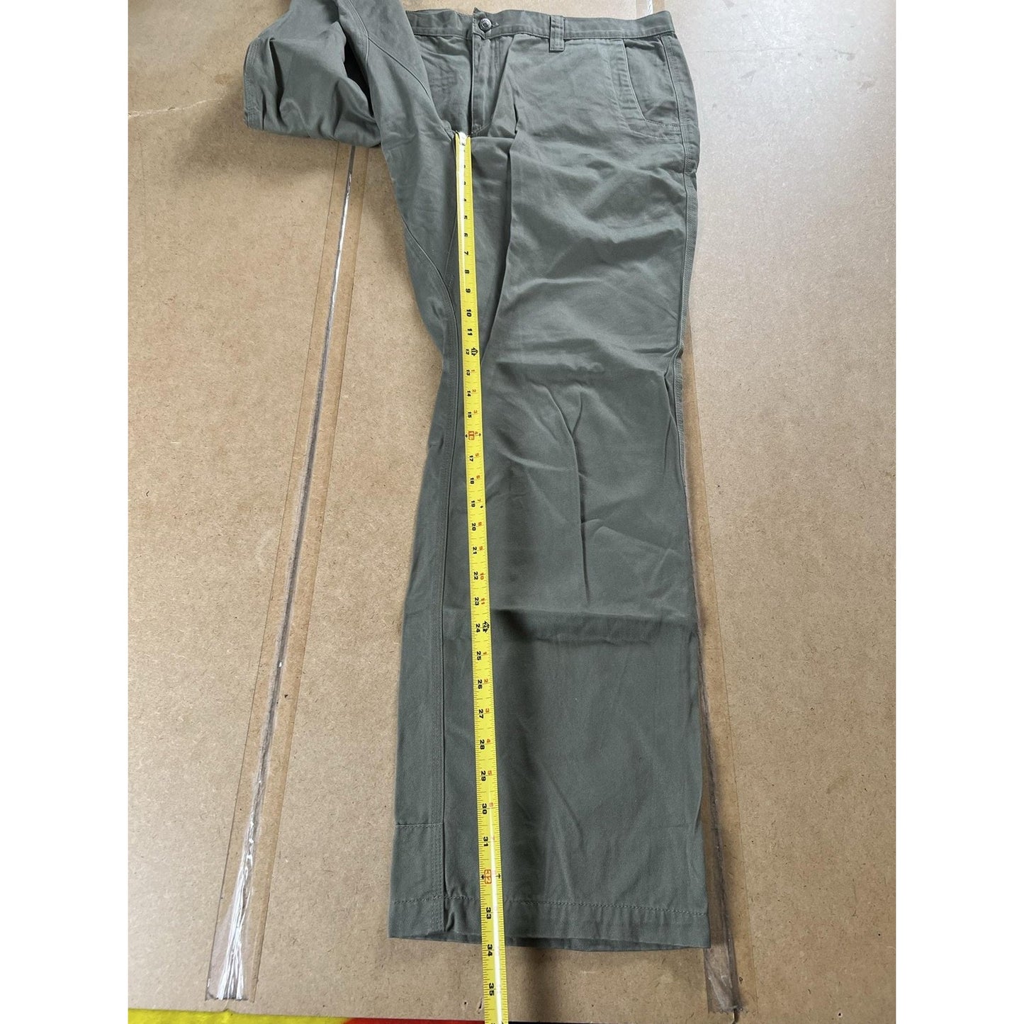 Mountain Khakis Pants Mens 40x34 Green Khakis Cotton Canvas Straight Workwear