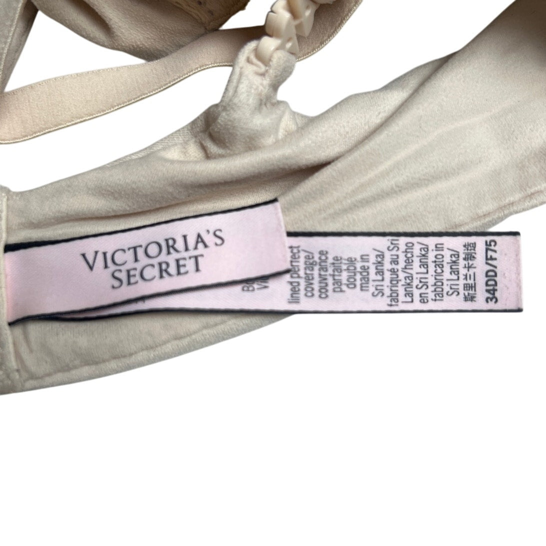 Victoria's Secret Line Perfect Coverage Cream Bra 34DD