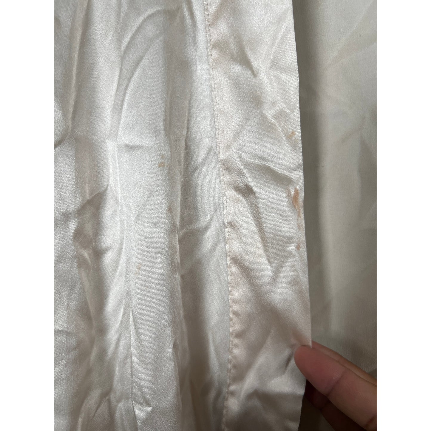 Victoria Secret XS/S Light Pink Satin Robe Kimono Short Black Lace Silky