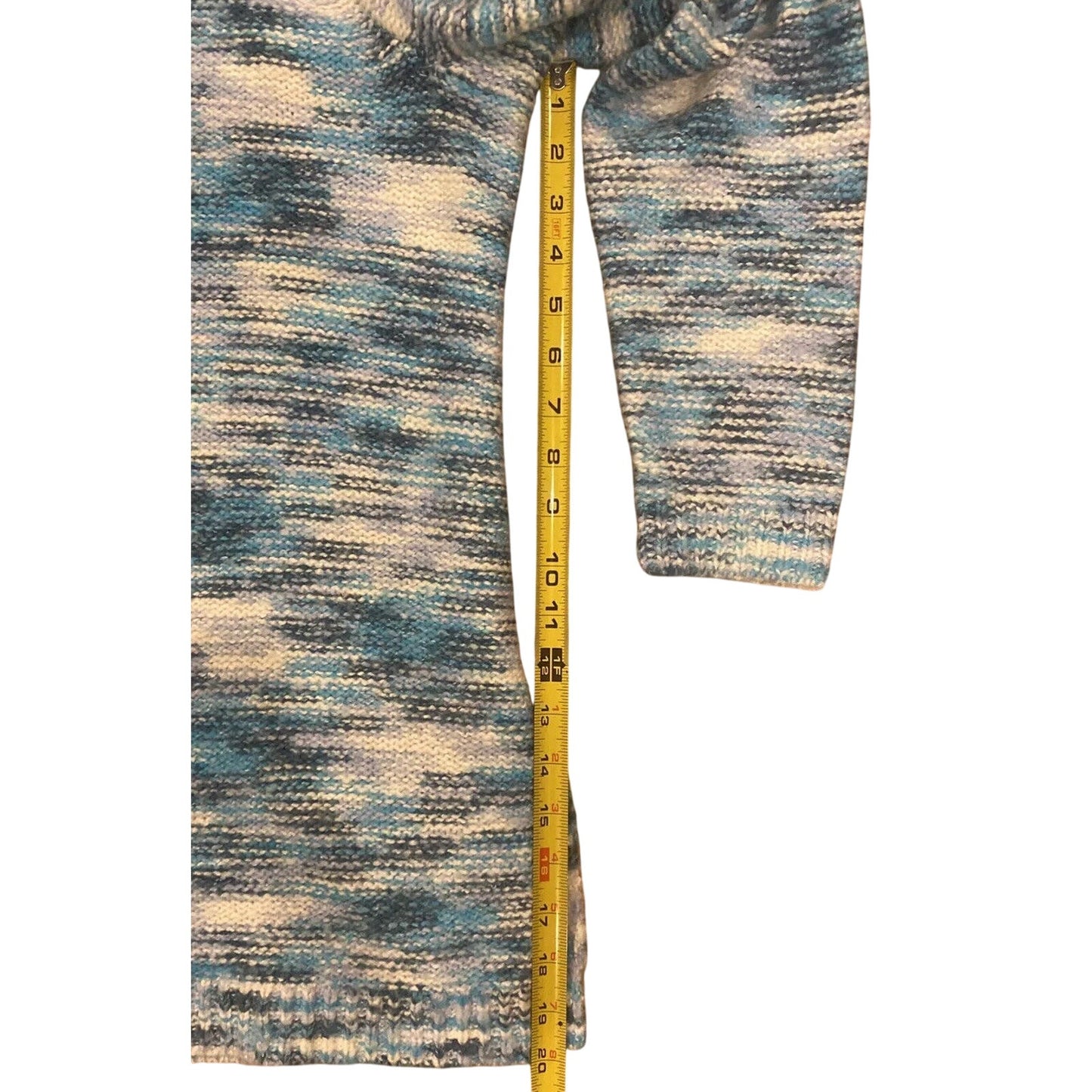 Lane Bryant Blue, White, Aqua Woven Sweater Size 14/16 - NWT $59