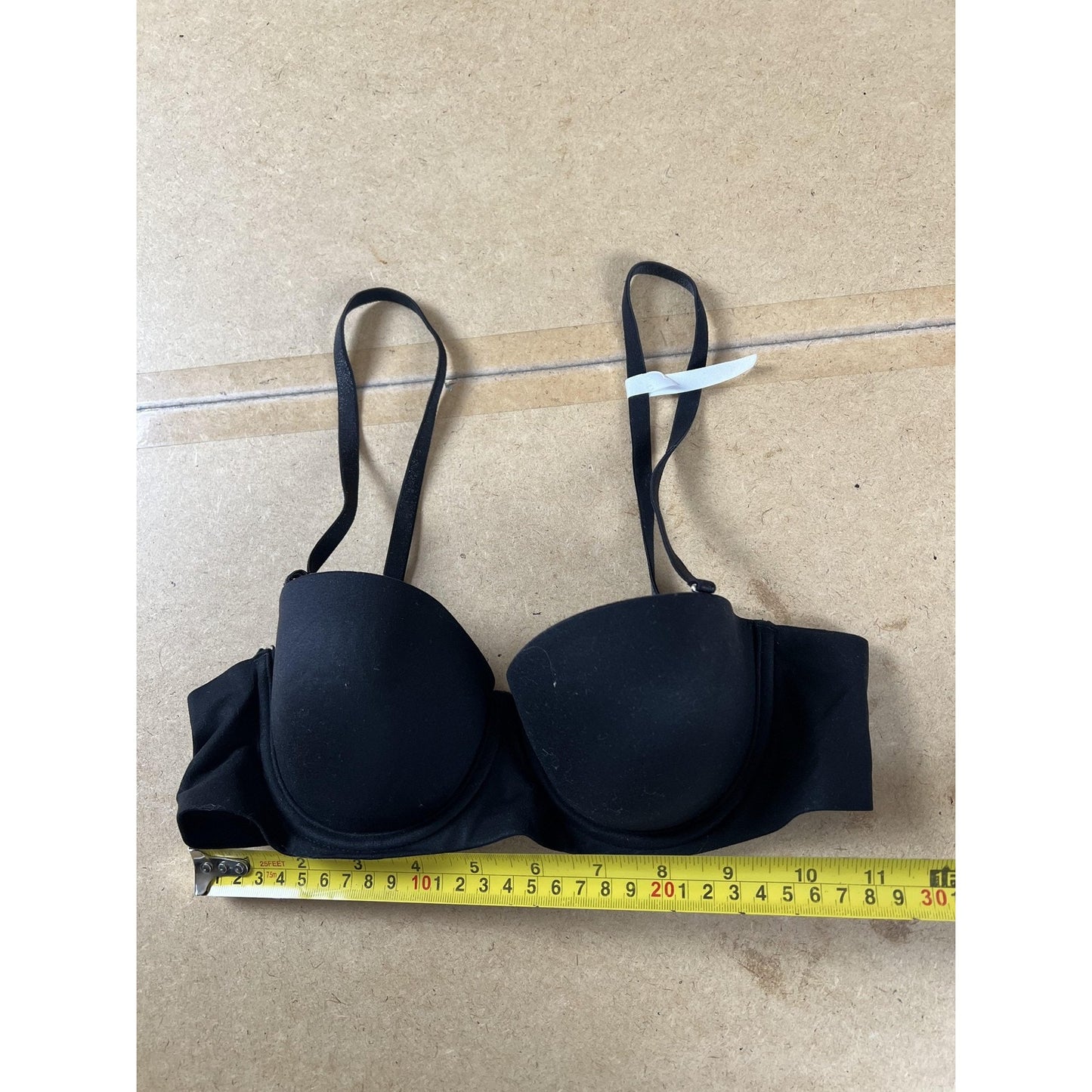 Aerie Bra Womens 32B Black T-Shirt Molded Padded Underwired Seamless Adjustable