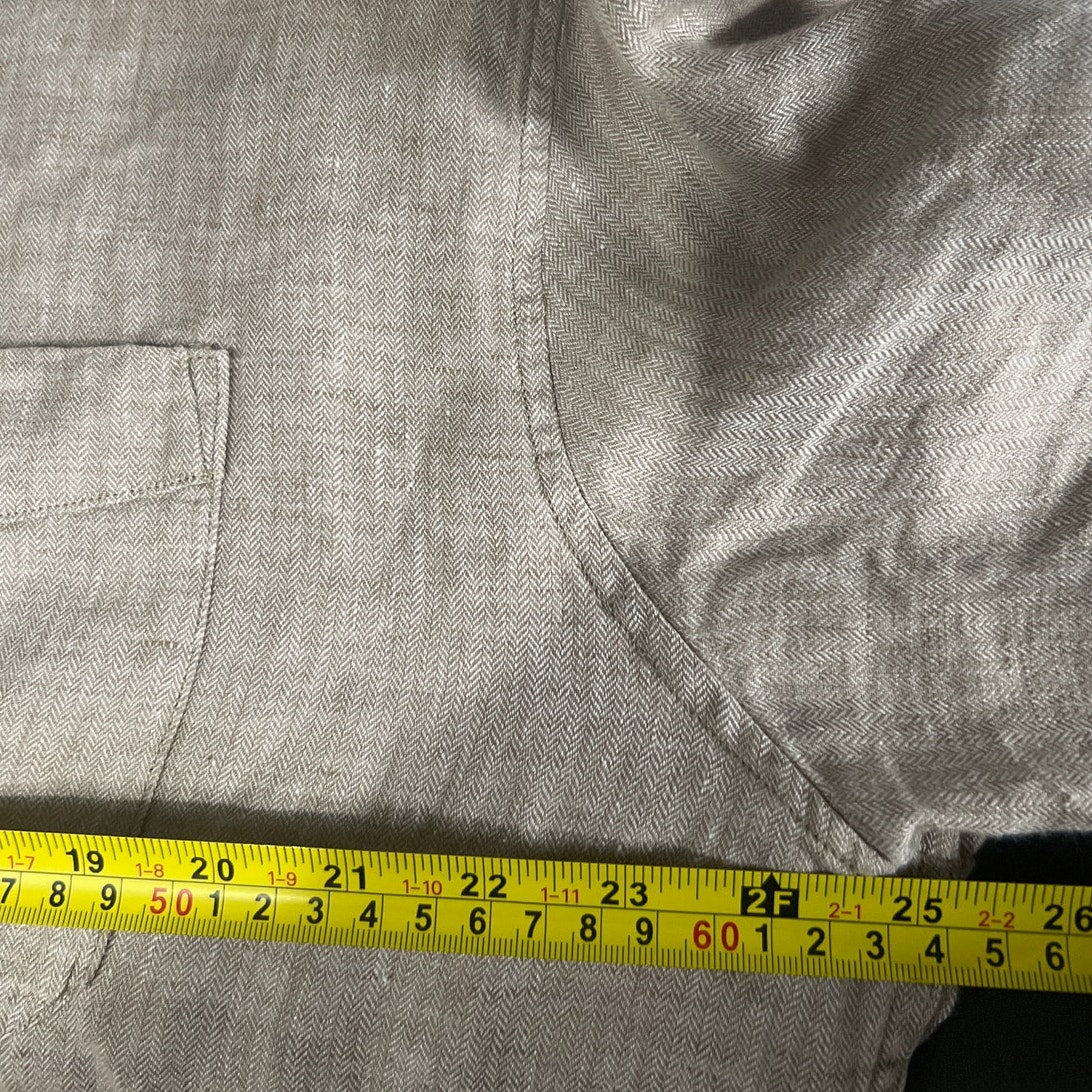 Banana Republic 100% Linen Button Down Standard Fit XL