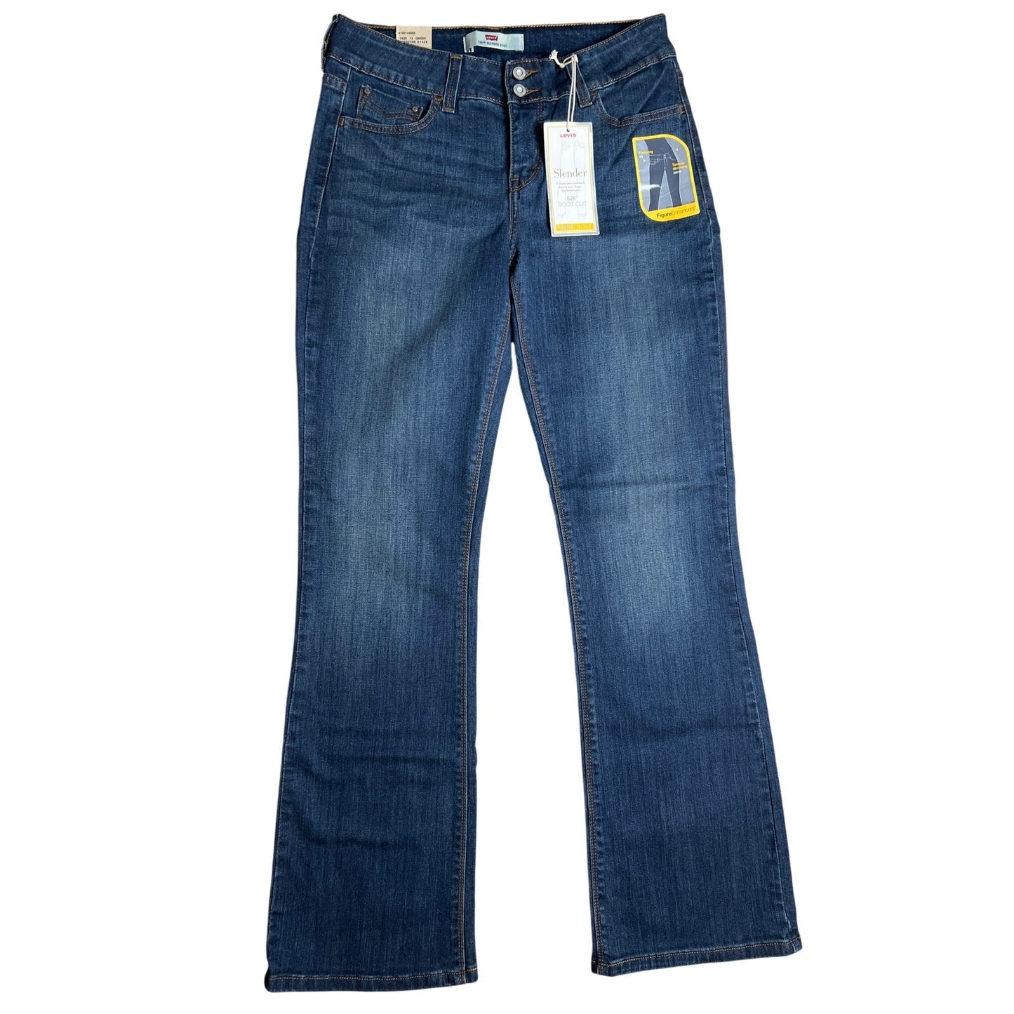 NWT Levis 526 Slender Boot Cut Women's Blue Jeans Stretch Size 6