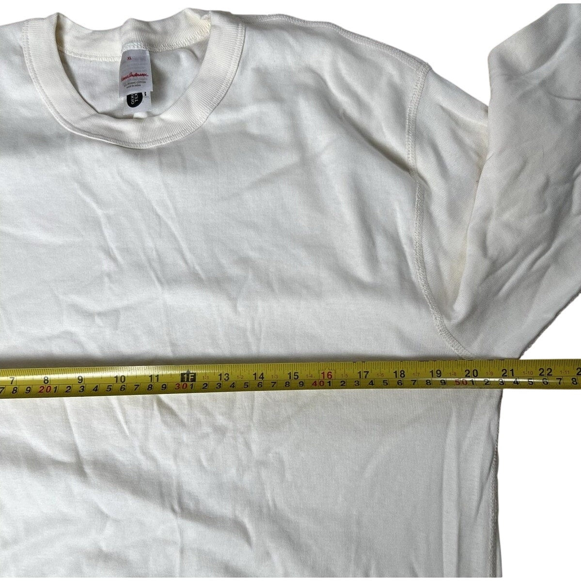 Hanna Andersson XL Long Sleeve Shirt Natural 100% Organic Cotton India