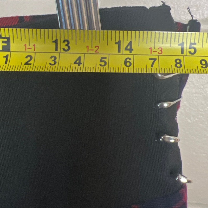 Unbranded Emo Plaid Lace Side Pin Mini Skirt Size 2XL *Broken Zipper*