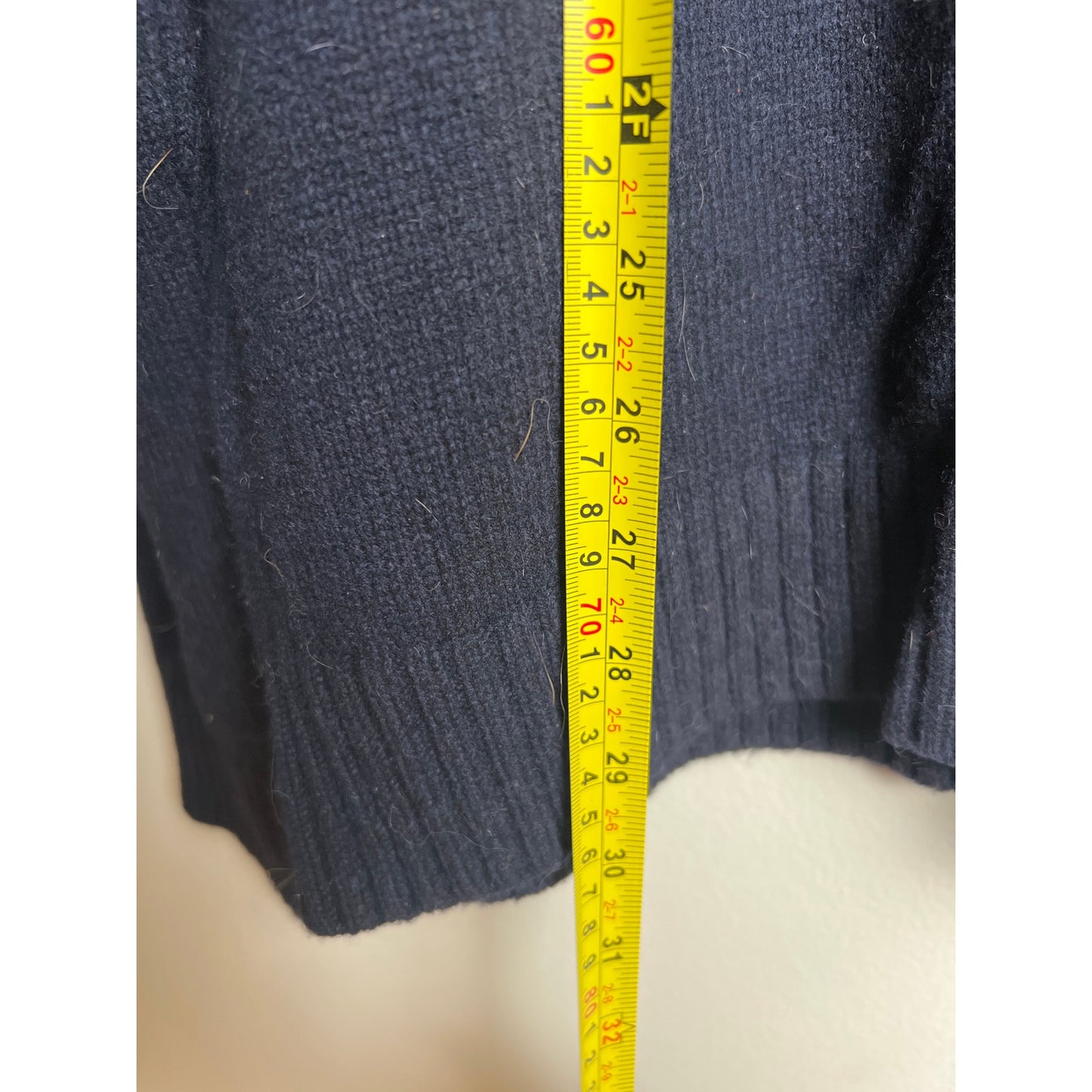 Rossignol Size Large Quarter Zip Blue Pullover Laine Blend Knit Mens