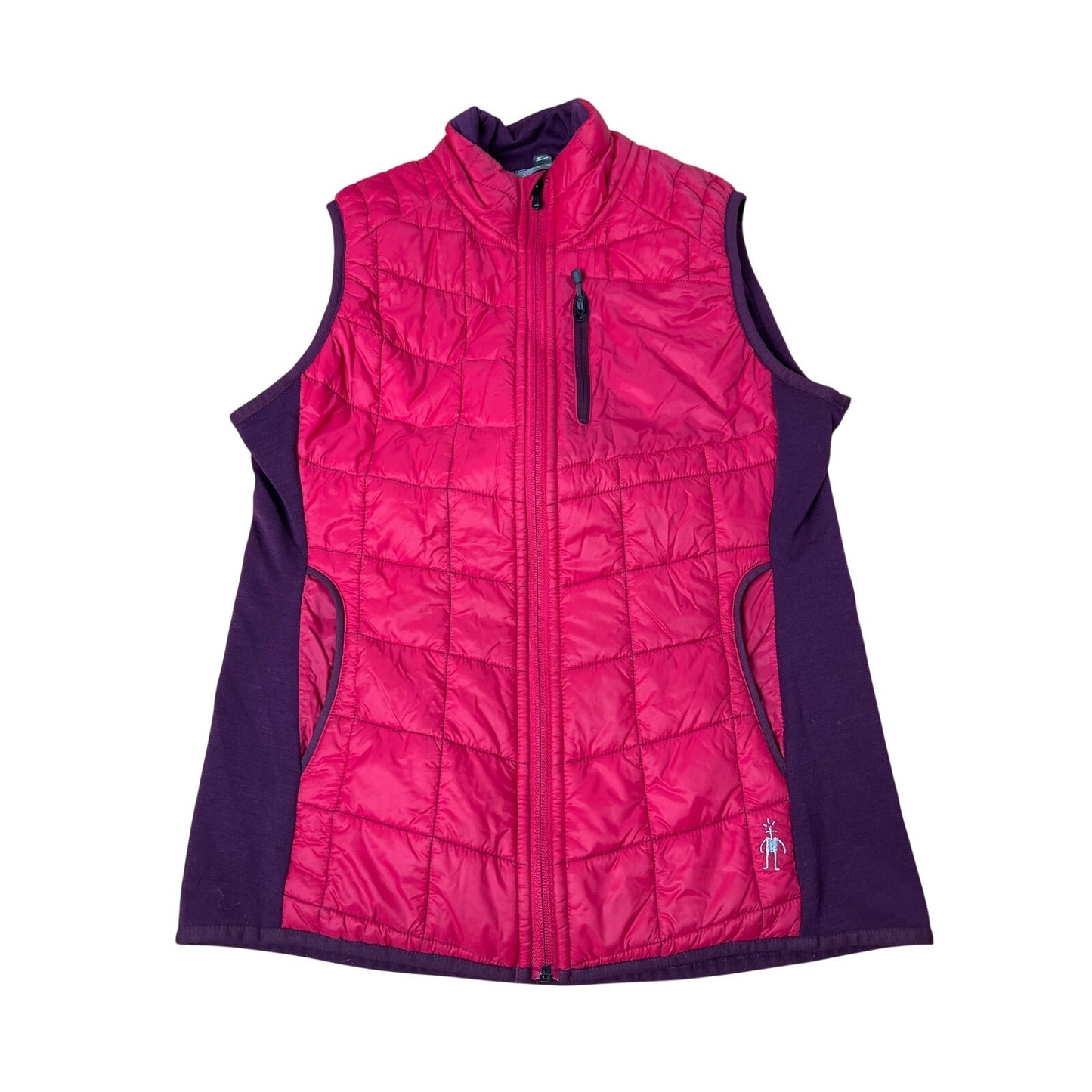 Smartwool Vest Womens Medium SmartLoft Divide Pink Purple Quilted Insulated