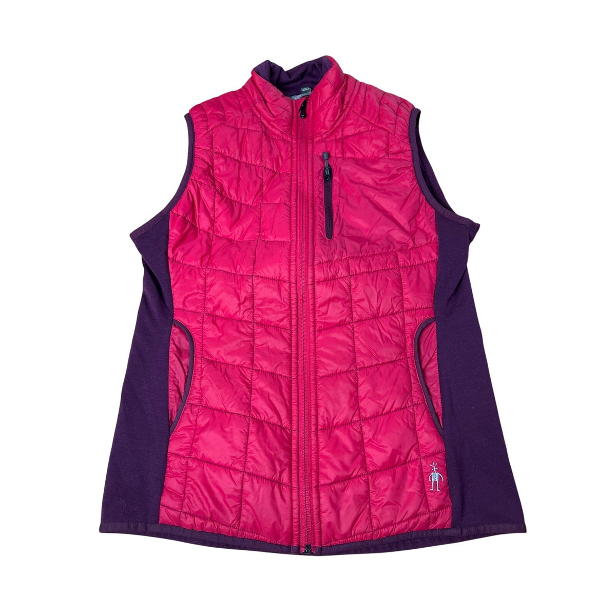 Smartwool Vest Womens Medium SmartLoft Divide Pink Purple Quilted Insulated